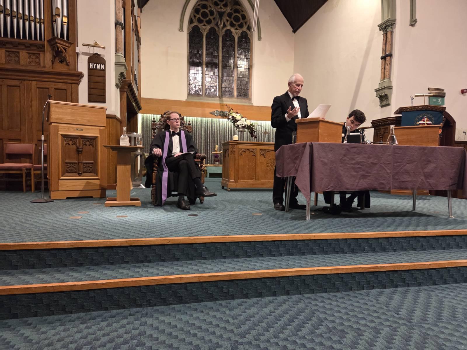 Professor Charles Raab, leading the opposition at Durham Union debate