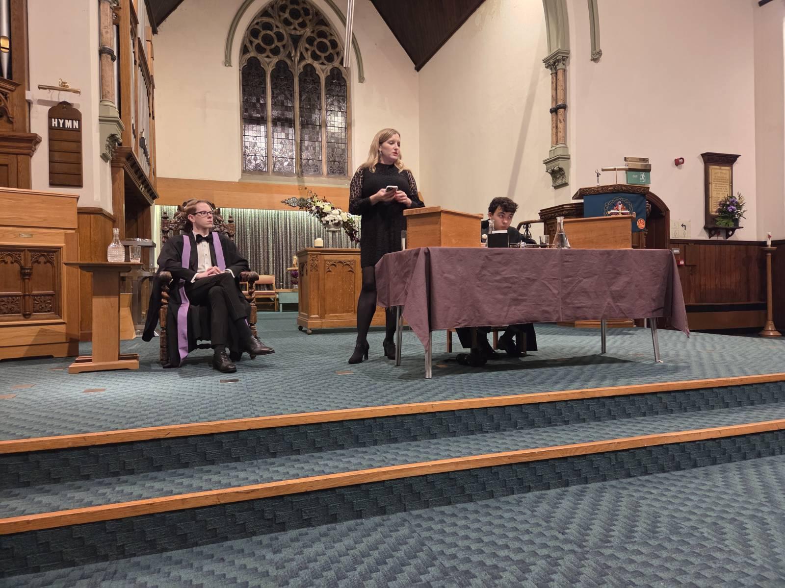 Rebecca Vincent, Interim head of Big Brother Watch, at Durham Union debate